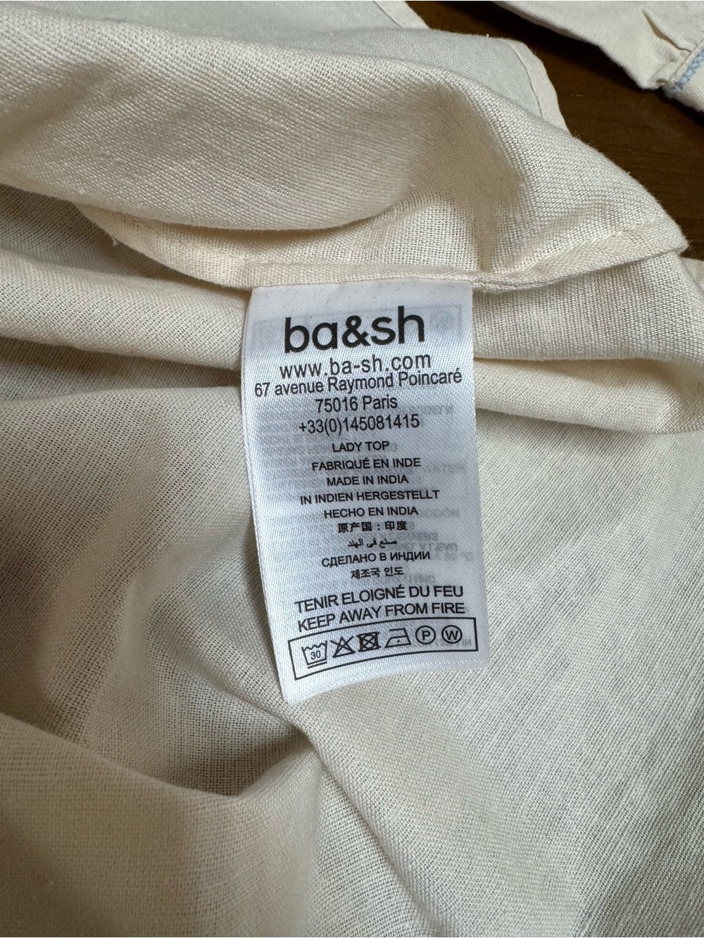 BA&SH NWT Caloe Top Size 2/M - Picture 12 of 13